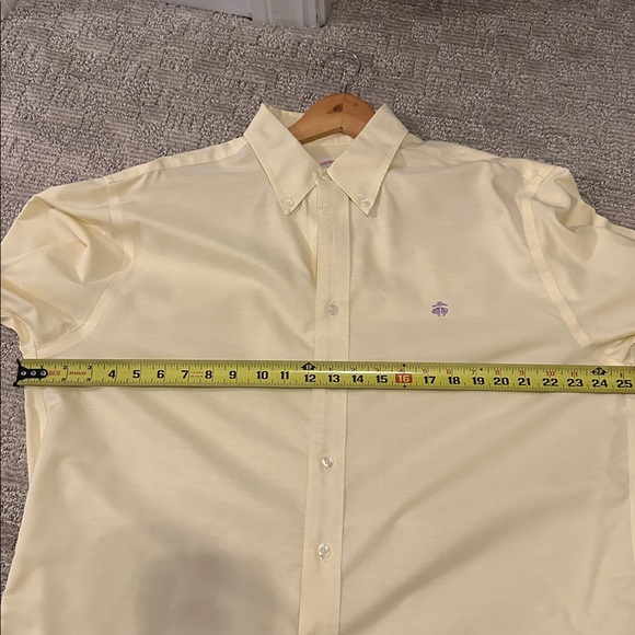 Brooks Brothers The Original Polo Shirt Non Iron Size L - Yellow - Picture 5 of 5